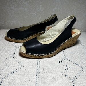 Fabiolas Espadrille Spanish Handmade in Spain EU Size 41 Wedge Heels Leather